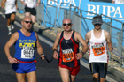 Blind runner taking part in the 2003 BUPA Great North Run